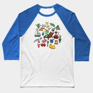 A Trip To The Beach Baseball T-Shirt